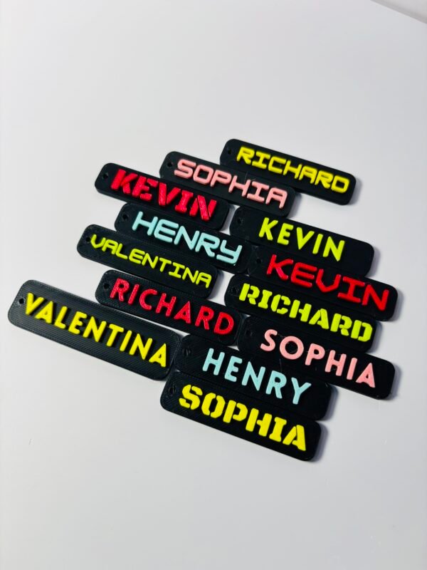 Custom Name Keychain – Multicolor | Personalized Keyring Gift