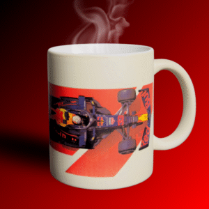 F1 ceramic magic cup color changing Formula 1 coffee mug