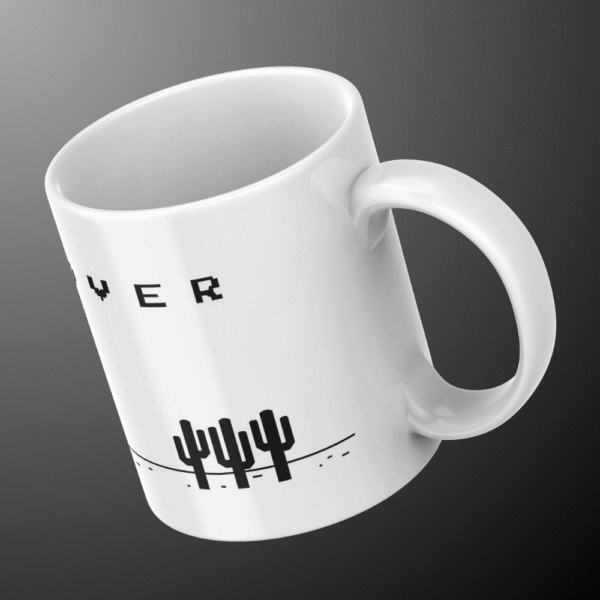 Funny gamer ceramic mug for coffee and tea