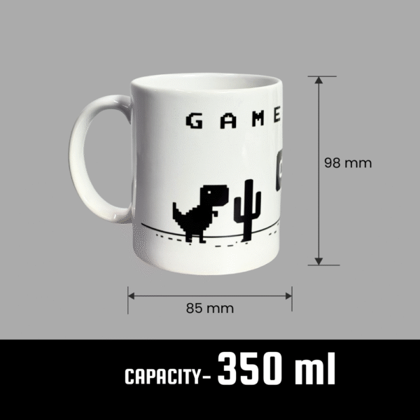 Funny gamer ceramic mug for coffee and tea